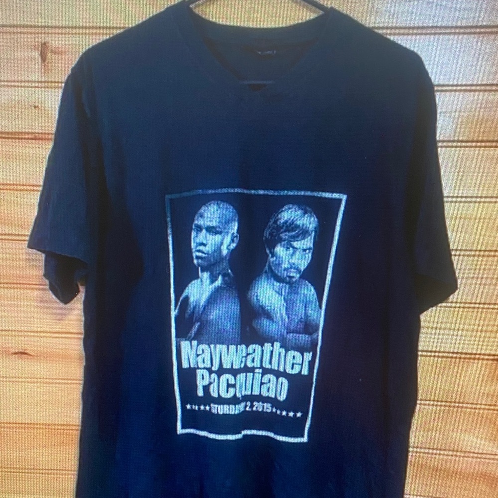 Mayweather vs. Pacquiao Graphic Short Sleeve Tee - Black